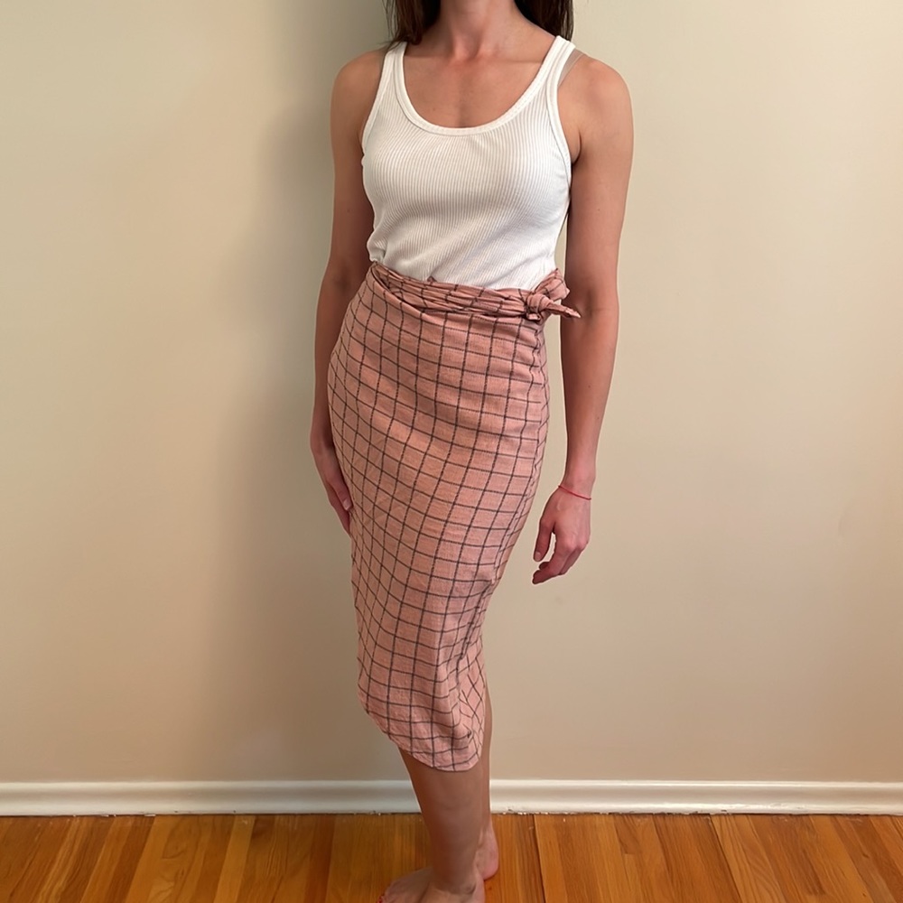 Zara tie waist dress